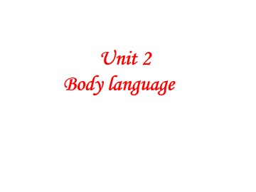 Body language_课件58