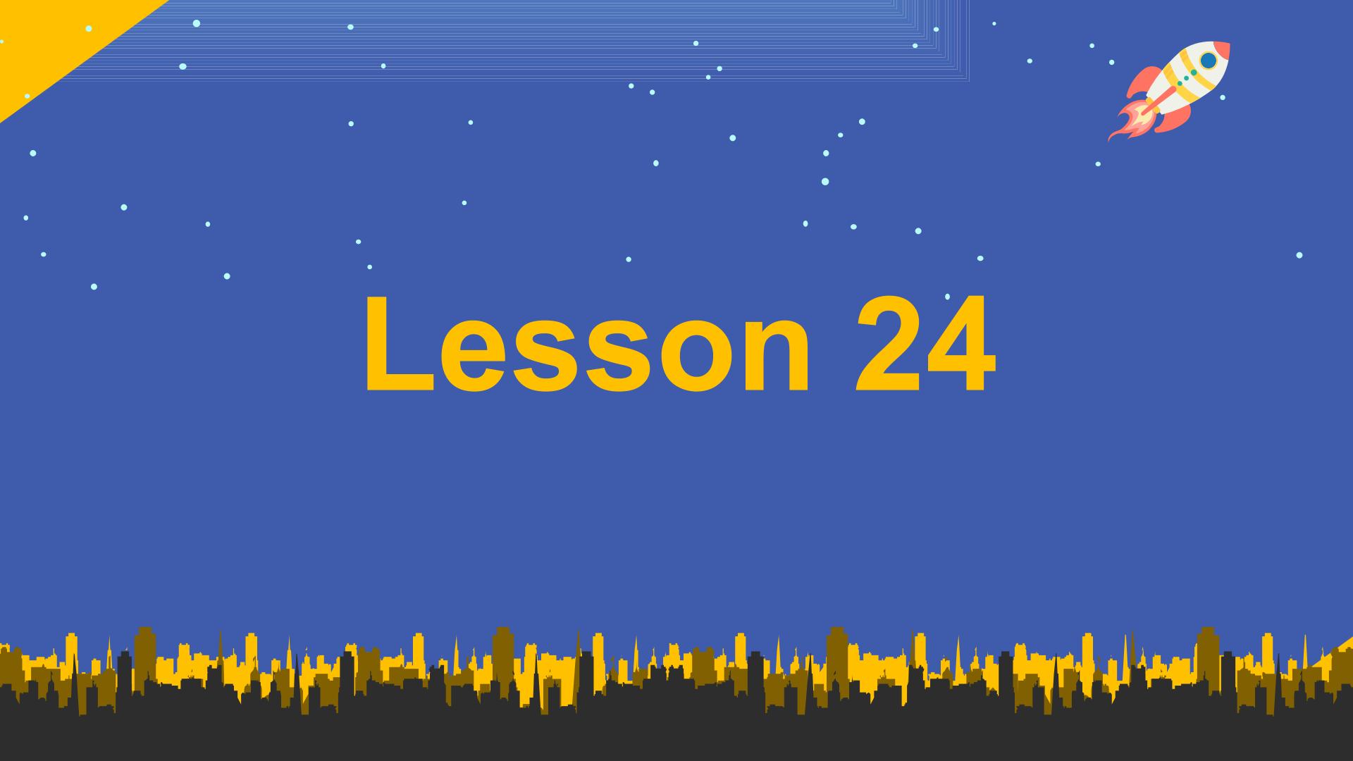 Lesson 4