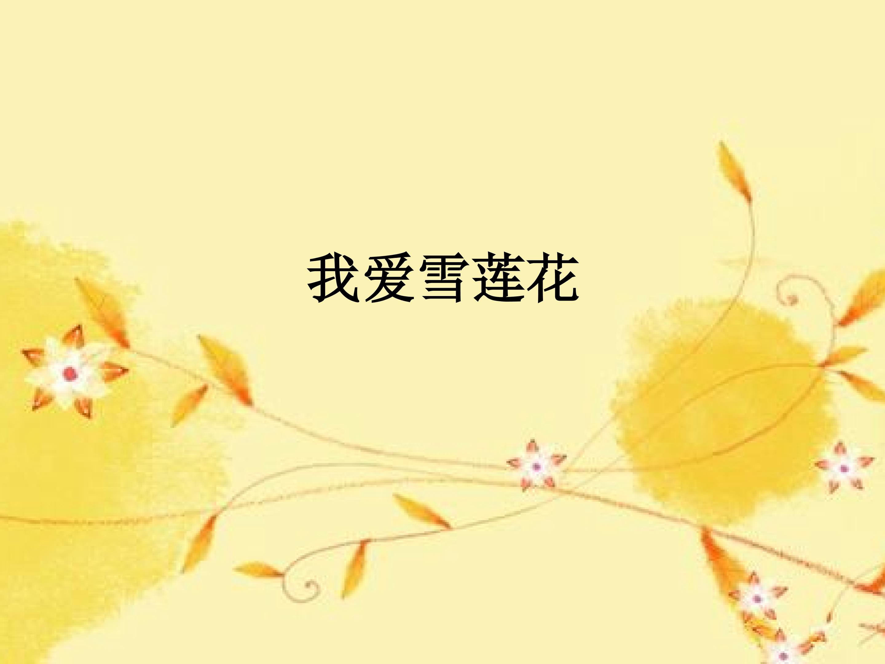 我爱雪莲花_课件1