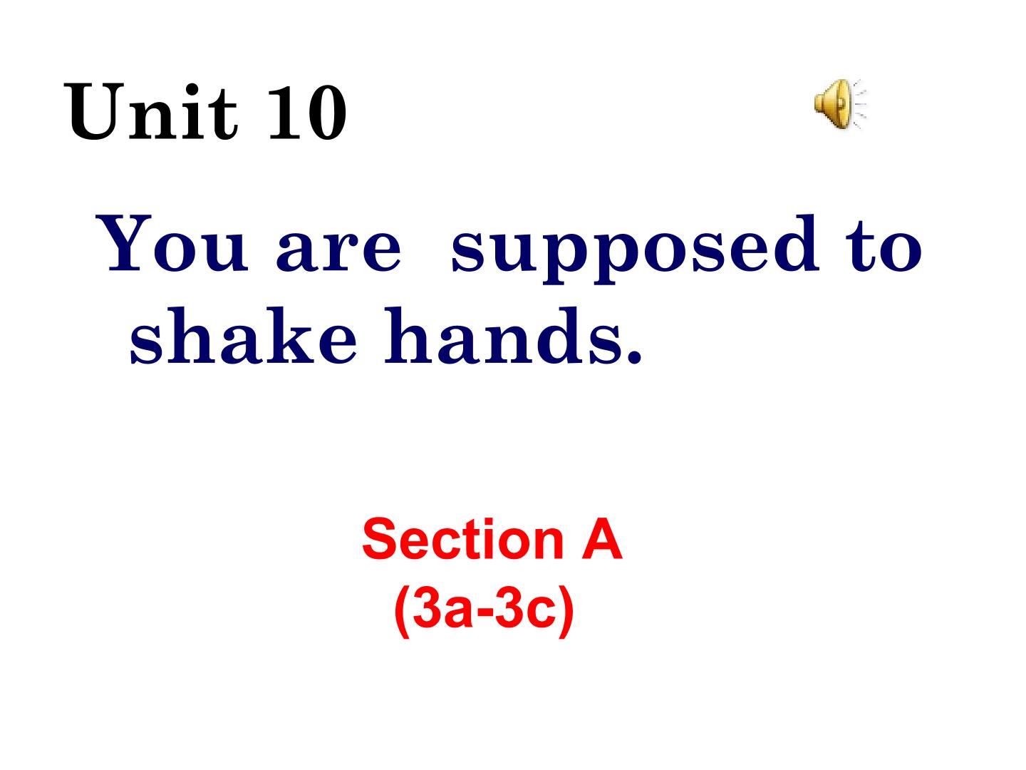 Section A 3a—3c