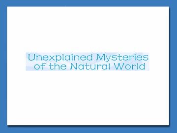 Unexplained Mysteries of the Natural World_课件13