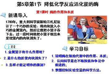 一  酶的作用和本质