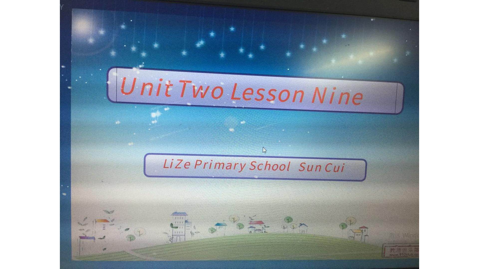 Lesson 9
