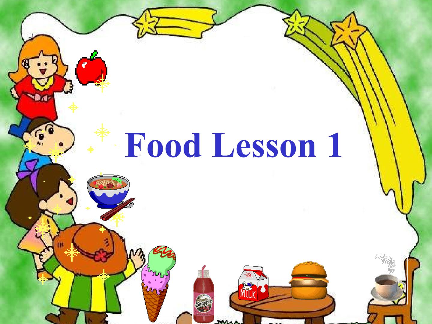 Food Lesson 1 