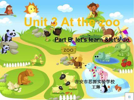 Unit 3 at the zoo B lets learn