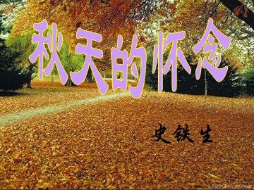 2 秋天的怀念