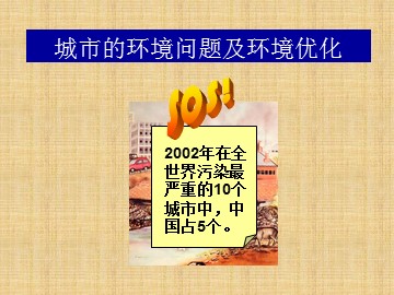 城市的环境问题及环境优化_课件1