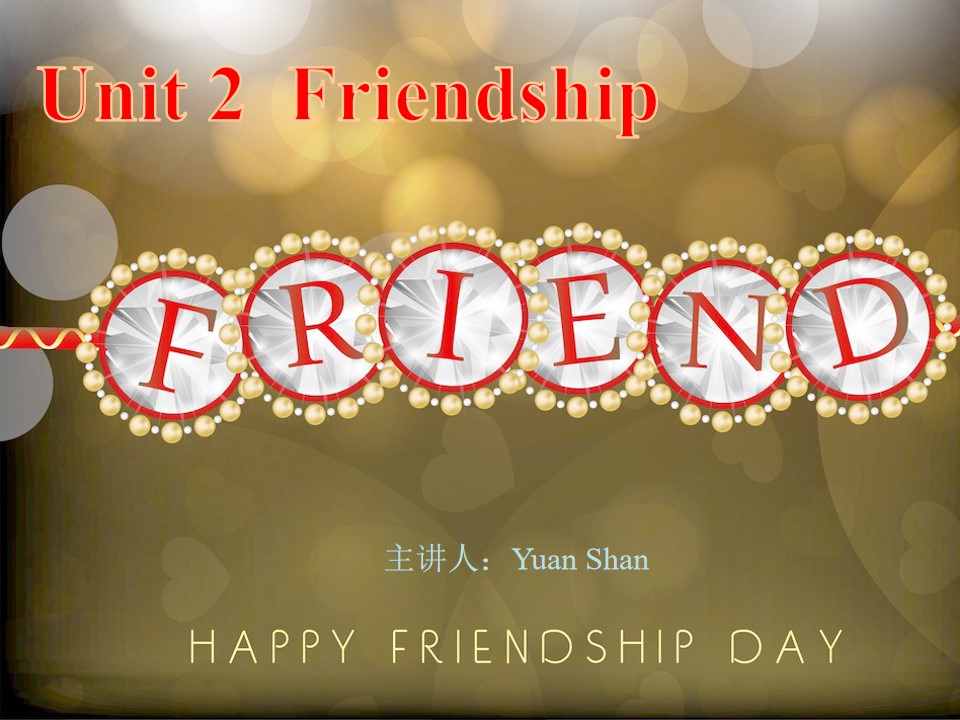 Book 1 Unit 2 Friendship