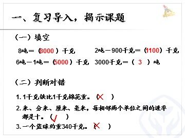 吨的认识