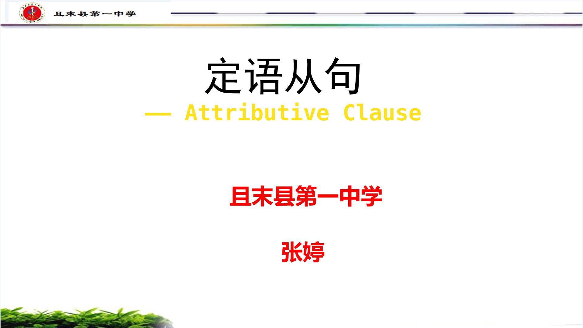 定语从句讲解