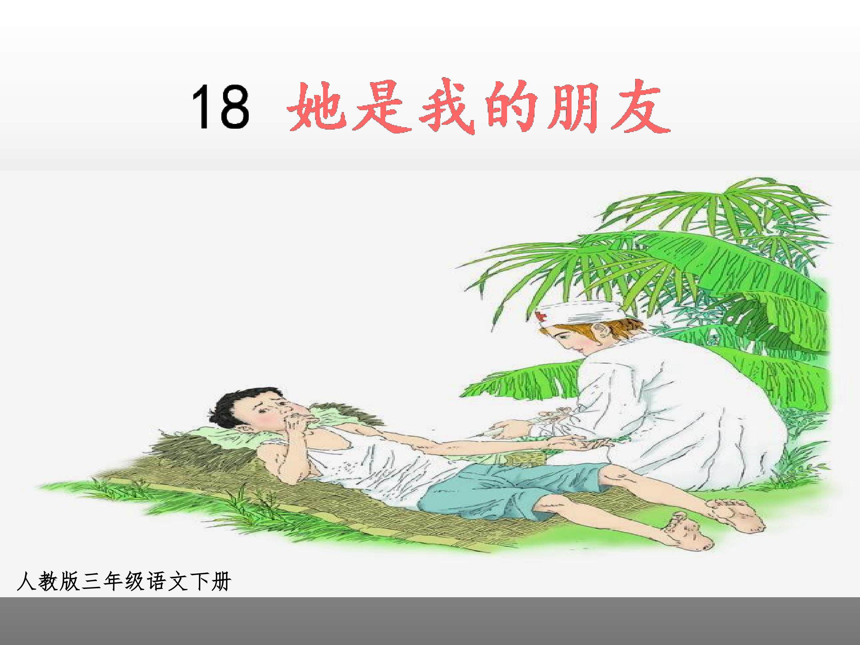 《她是我的朋友》课件