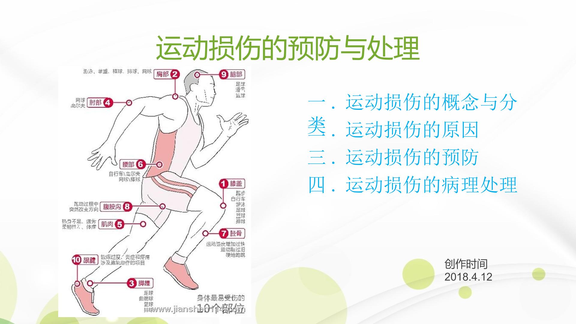 运动损伤的预防与处理