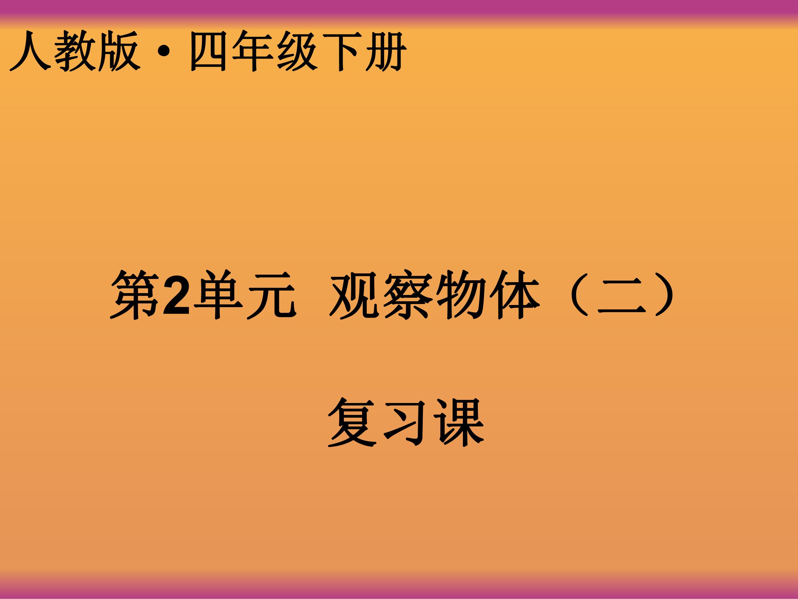 【★】四年级下册数学人教版第2单元复习课件