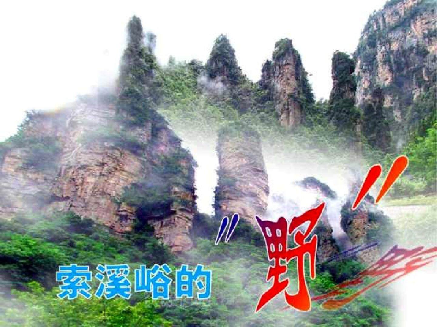 索溪峪的“野”_课件1