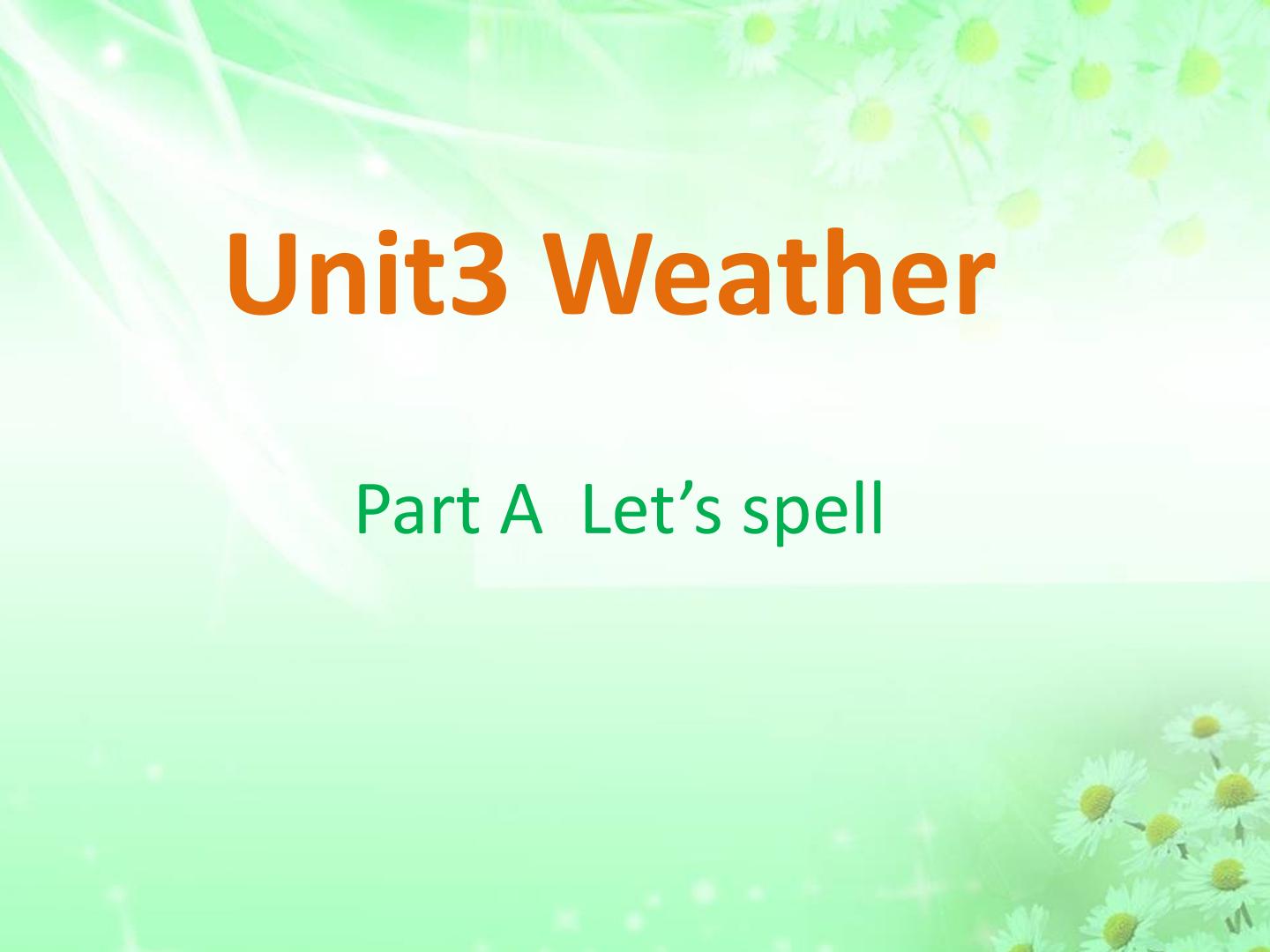 unit3 weather