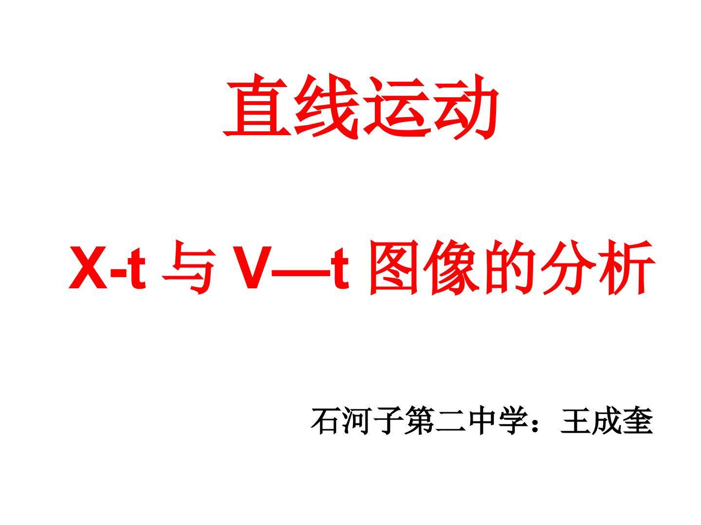 运动的图像