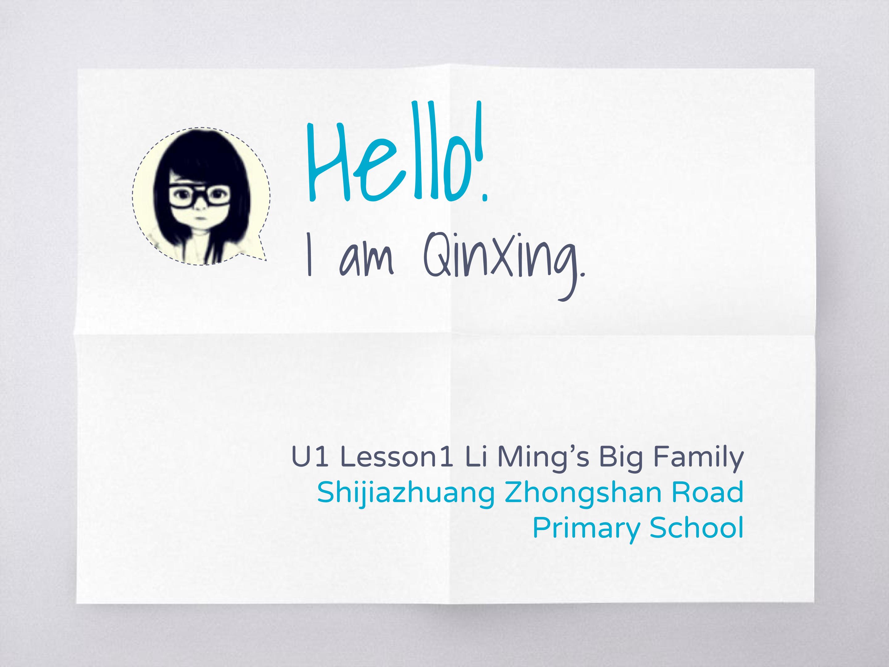 Lesson1 Li Ming's Big Family