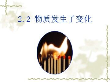 物质发生了什么变化 课件2