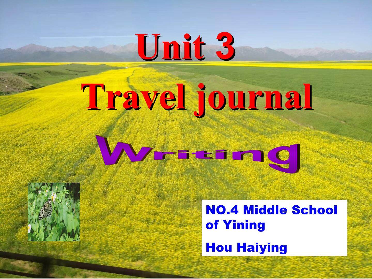 Book 1  Unit3  Travel Journal
