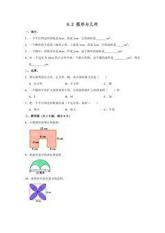 6.2图形与几何 课时练01