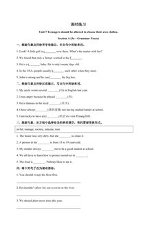 【★★】9年级英语人教版课时练Unit 7 Section A 03