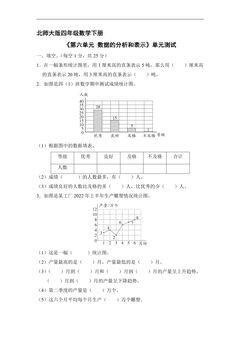 4年级数学北师大版下册《第六单元 数据的分析和表示》单元测试02