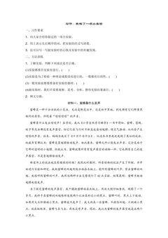 习作:我做了一项小实验课时练习