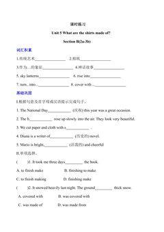 【★★】9年级英语人教版课时练Unit 5 Section B 02