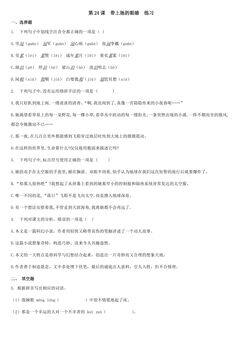 第24课  带上她的眼睛 练习03