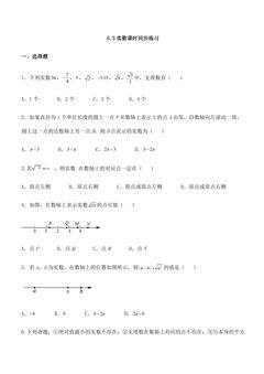 6.3 实数 课时同步练习