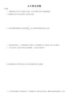 6.5综合与实践 课时练01