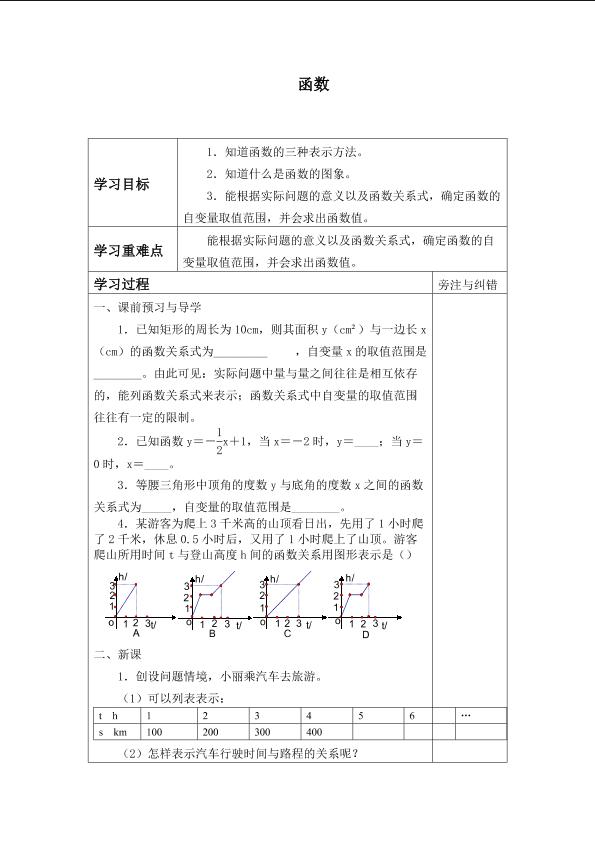 函数              _学案4