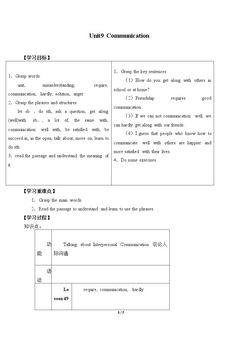 Unit 9  Communication