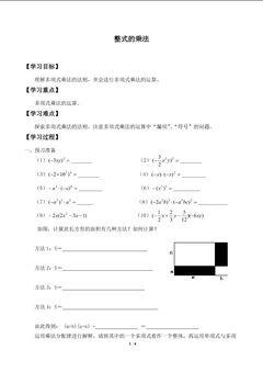 整式的乘法_学案3