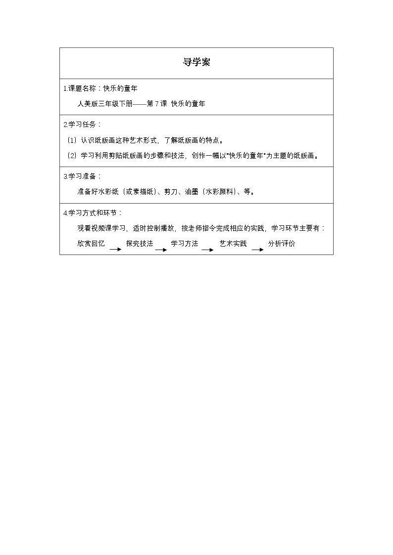 快乐的童年