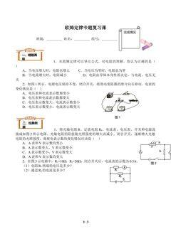 科学探究:欧姆定律(含答案) 精品资源_学案2