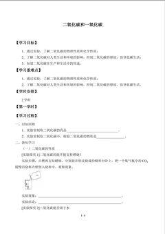 二氧化碳和一氧化碳_学案1