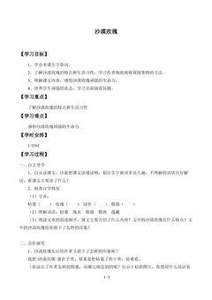 沙漠玫瑰_学案1