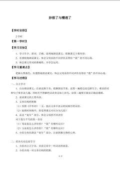 “妙极了”与“糟透了”_学案1