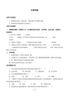 合理用脑_学案1