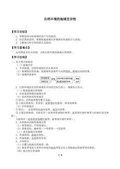 自然环境的地域差异性