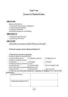 Lesson 3 A Musical Genius