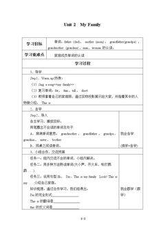 Unit 2 My family_学案1