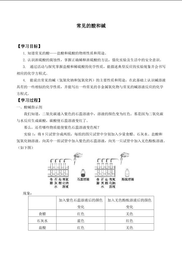 常见的酸和碱_学案2