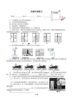 压强 专项练习(含答案)精品资源_学案1