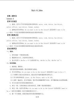 Unit 6 Jobs Lesson 2_学案1