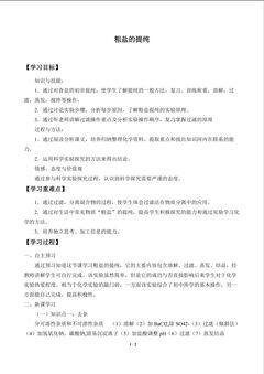 粗盐的提纯_学案1