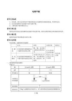 电离平衡