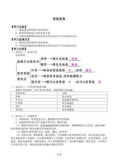 芽的发育_学案1