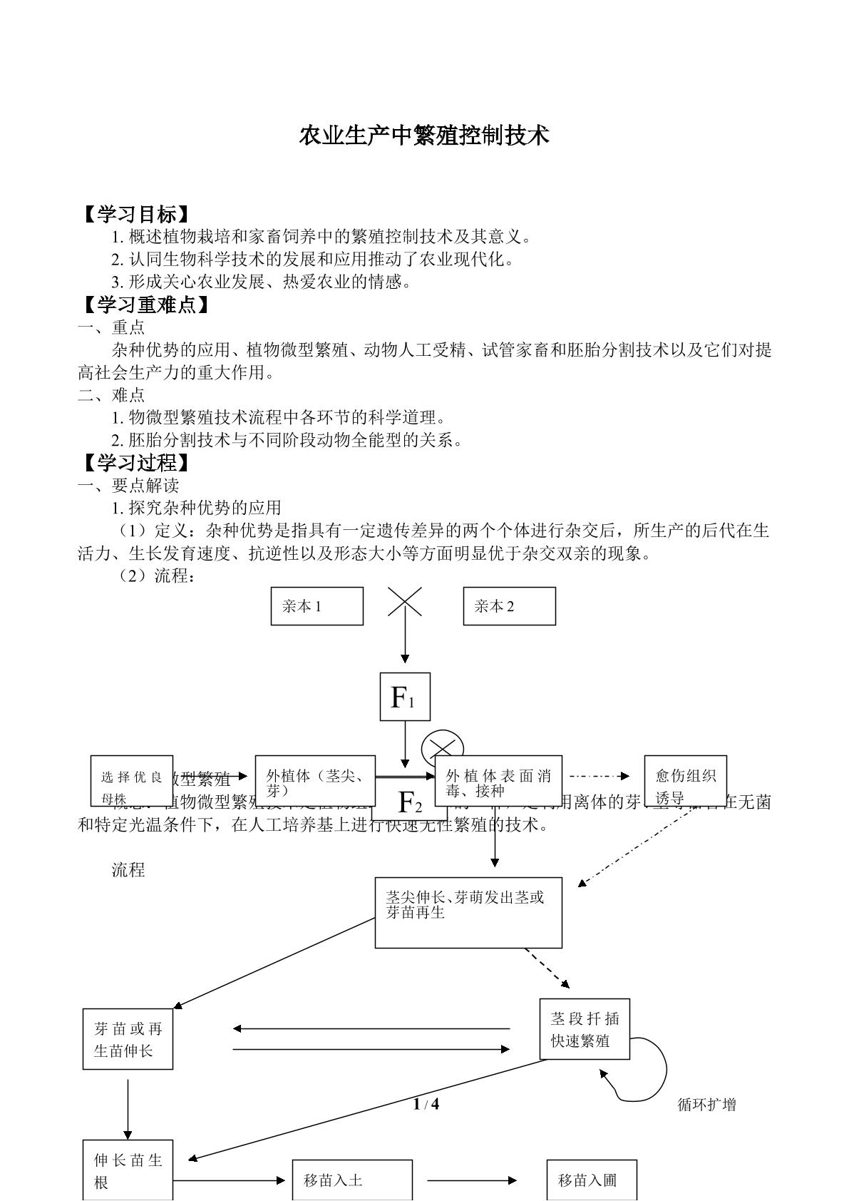 农业生产中繁殖控制技术_学案2